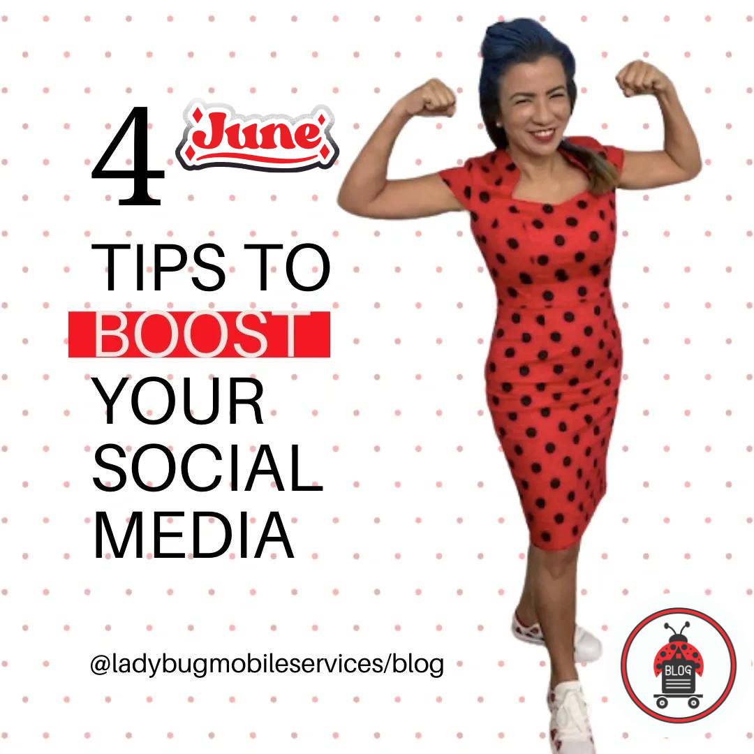 This is a picture of Social Media Tips, Ladyblog Newsletter